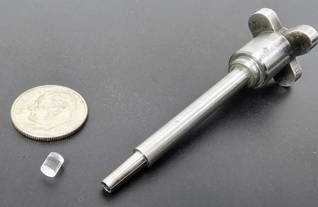 Proyección de cómo será el edificio principal del acelerador.